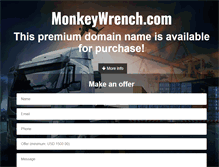 Tablet Screenshot of monkeywrench.com